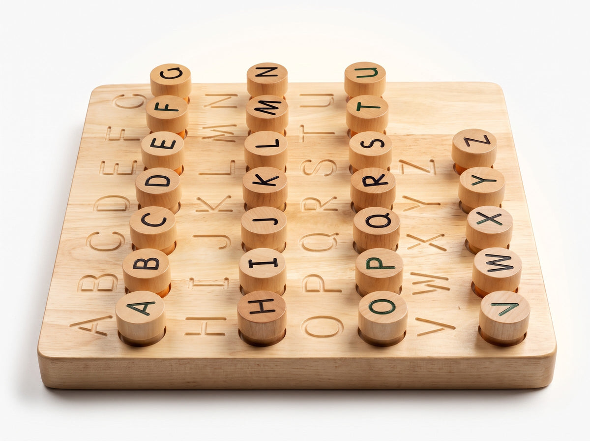 Letter Pairing Wooden Board