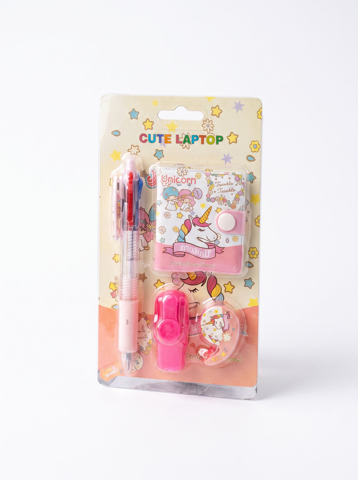 Unicorn Cute Laptop Stationary Set