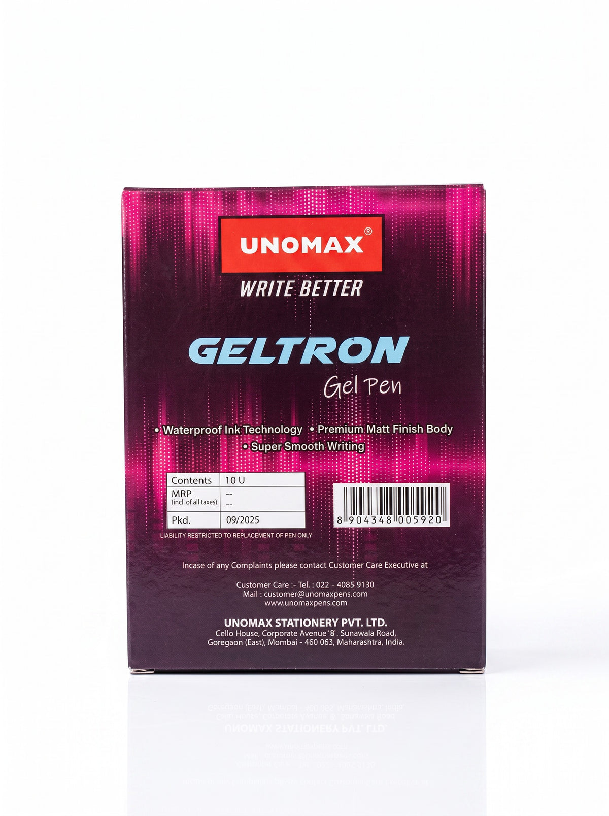 Unomax Geltron Gel Pen