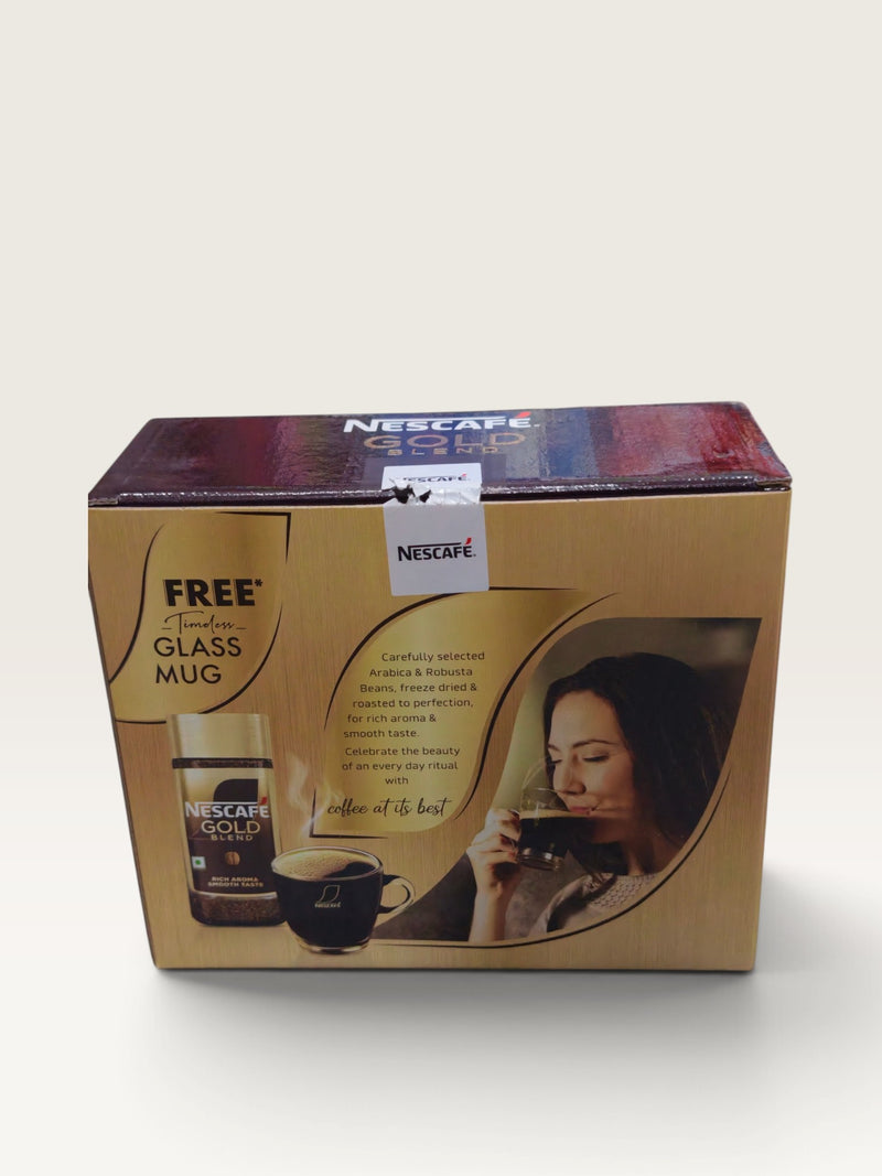 Nescafe Gold Blend coffee With Free Glass mug