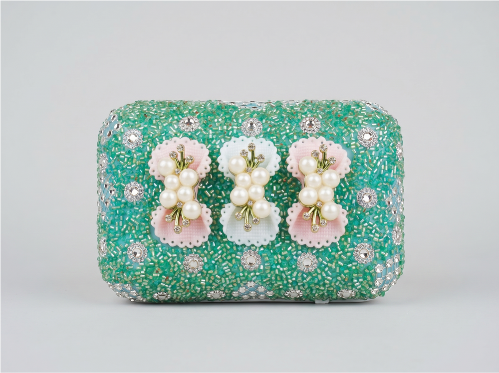 Customized Kashmiri traditional Soap Case Soft Green