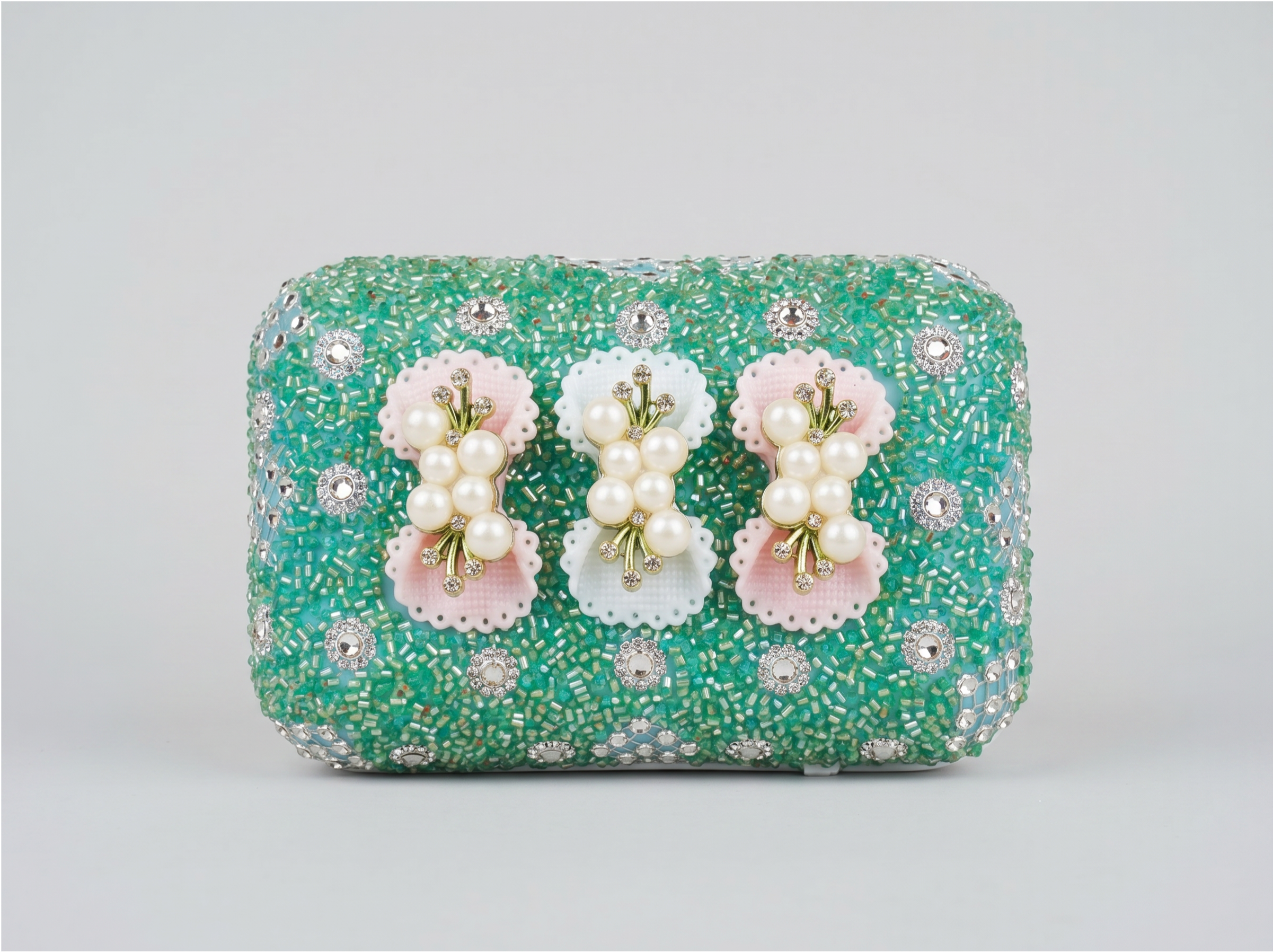 Customized Kashmiri traditional Soap Case Soft Green