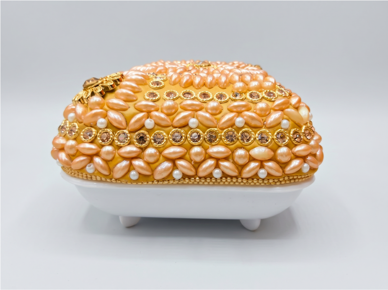 Customized Kashmiri Traditional Soap Case Golden