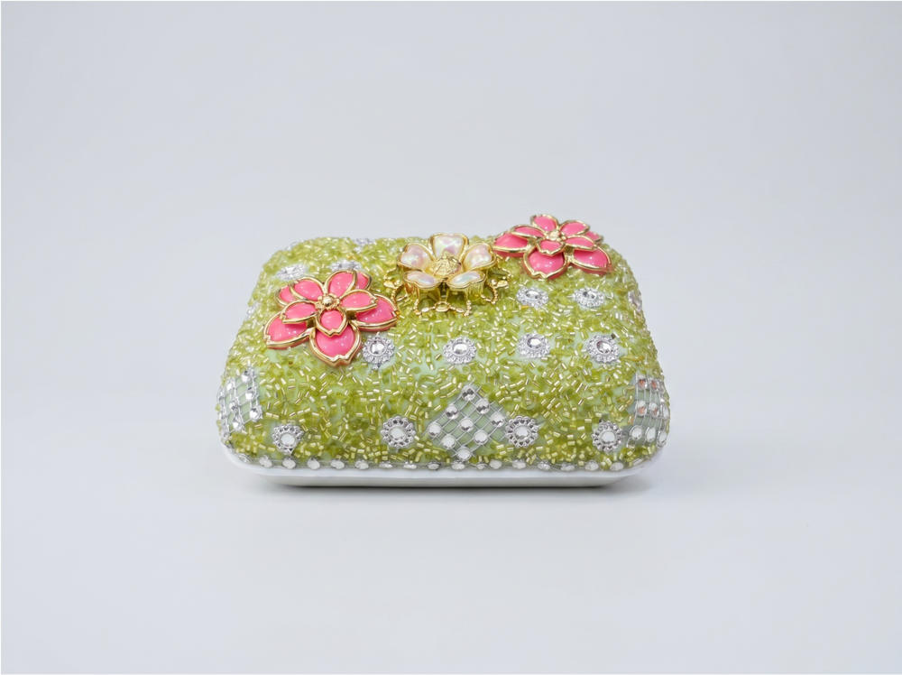 Customized Kashmiri traditional Soap Case Green
