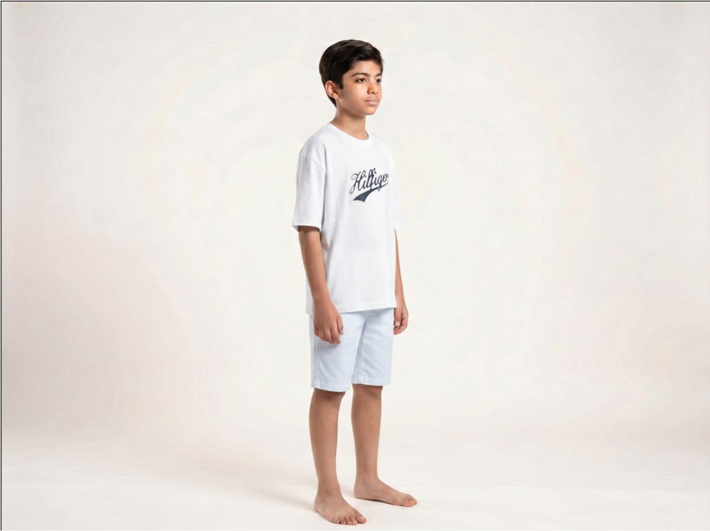Hilfiger half sleeves t-shirt for 10+ years old in white