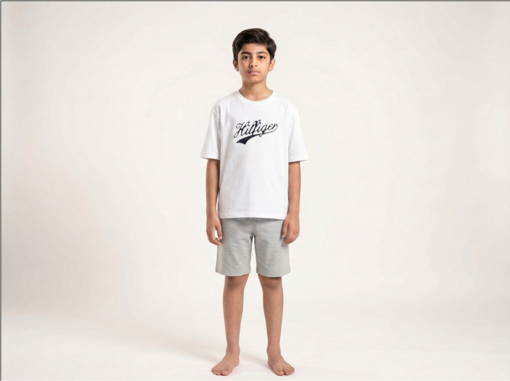 Hilfiger half sleeves t-shirt for 10+ years old in white