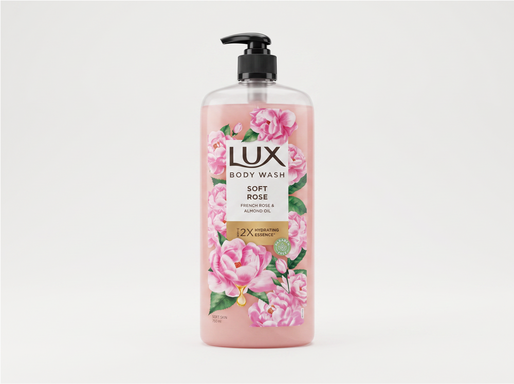 Lux Soft Rose Body Wash 750ml