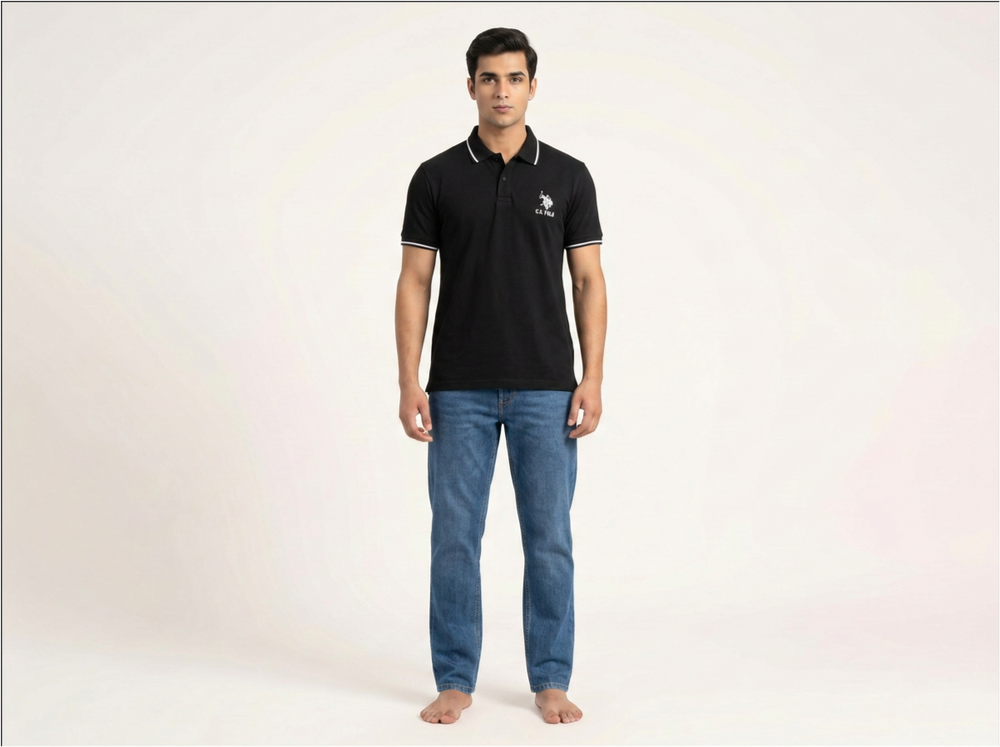U.S Polo Black Shirt for Men