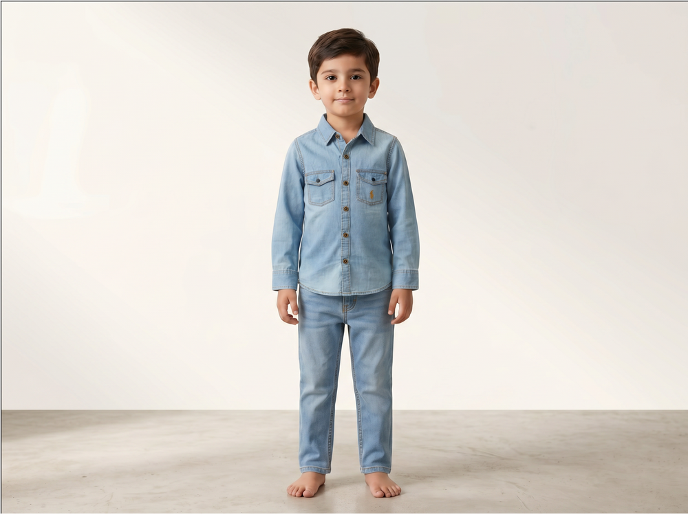 Denim Button shirt for Kids