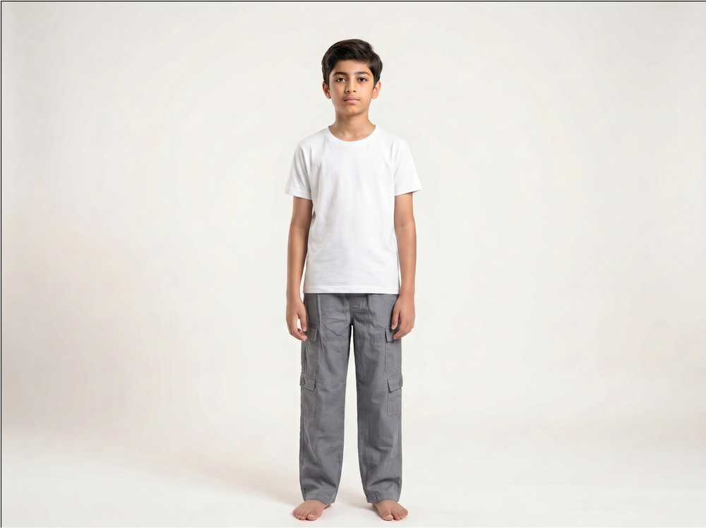 Grey Cargo Trouser for Boys