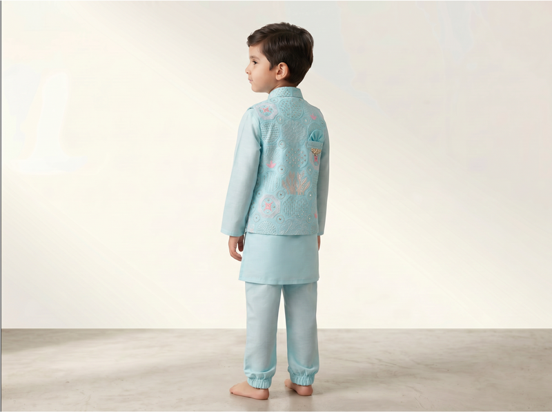 Light Blue Kurta Pajama for Kids