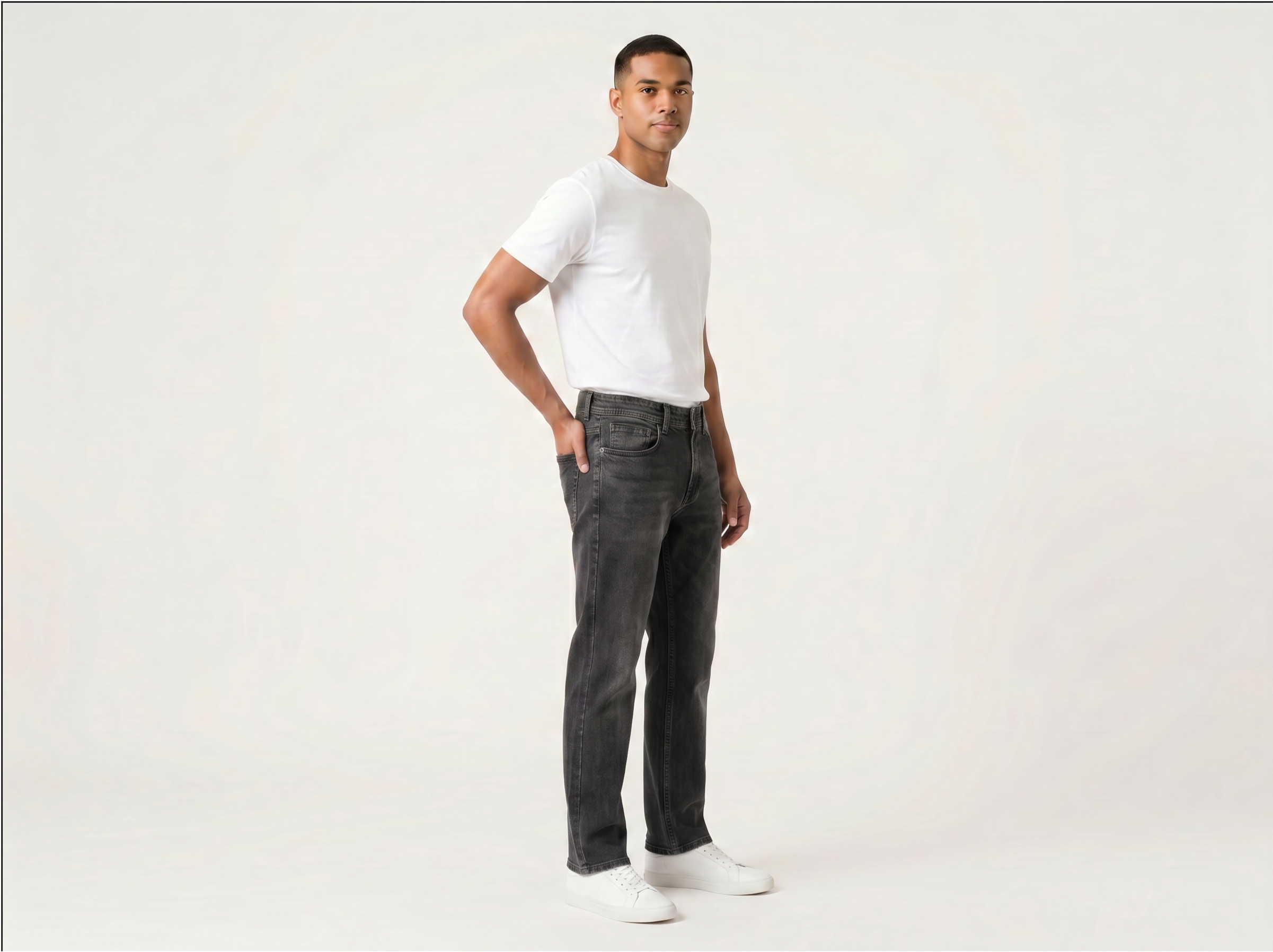 HQ Black Denim Jeans for Men