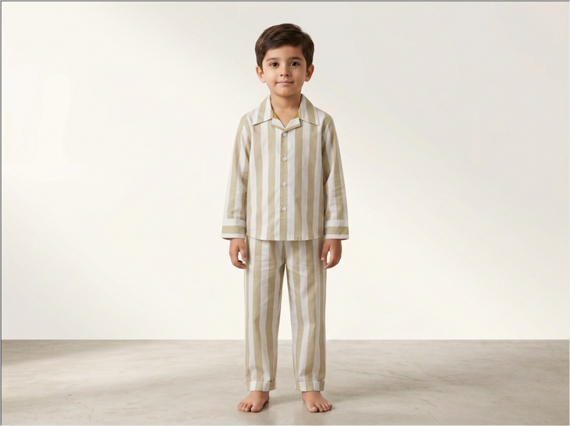 Beige Nightsuit for kids