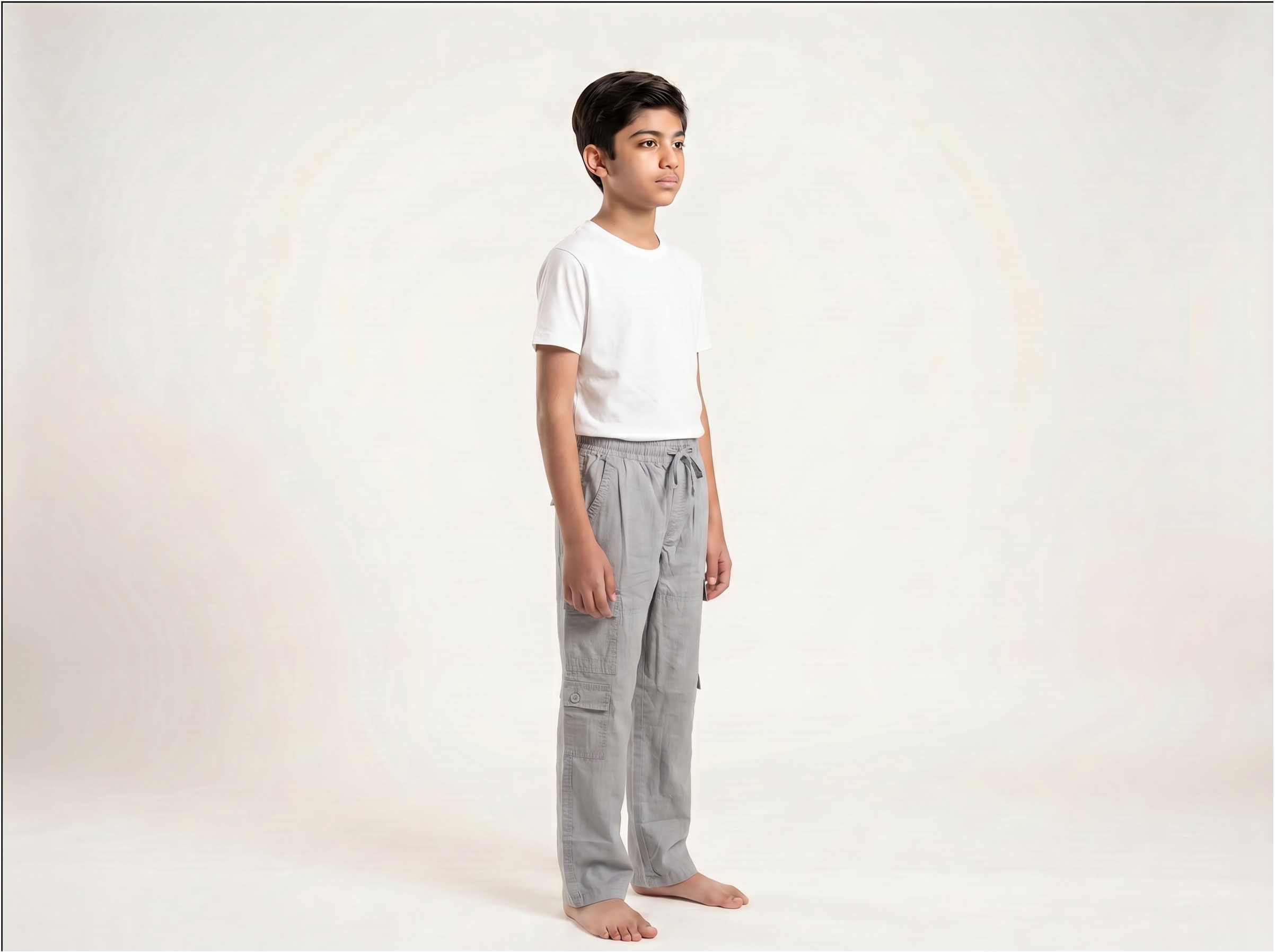 Grey Cargo Trouser for Boys