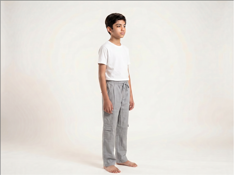 Grey Cargo Trouser for Boys