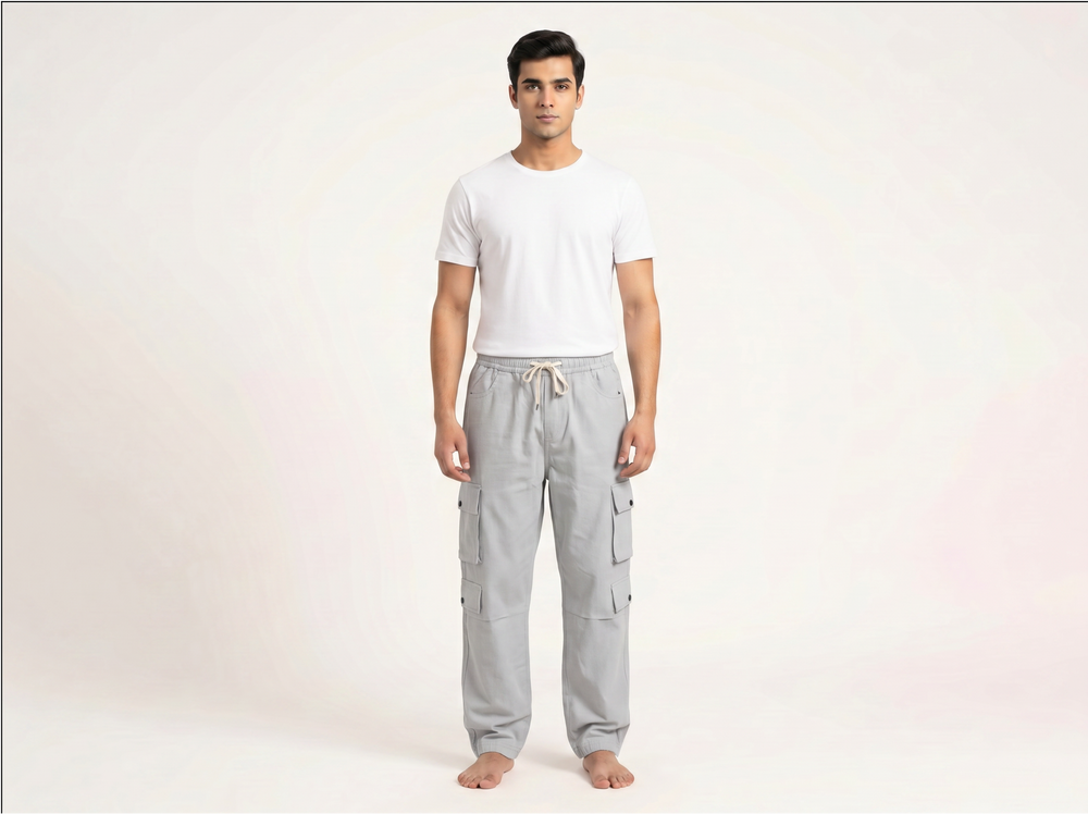 Grey Cargo Pants for Men